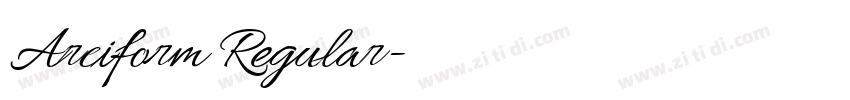 Arciform Regular字体转换 Arciform Regular字体转换